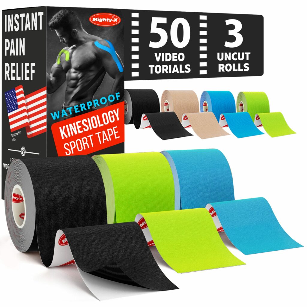 Goat Tape Kinesiology Tape Roll, Athletic Muscle Tape for Full Range of  Motion, Skin Mimicking Kinesio Tape, Sports Tape for Pain Relief, 20-Precut